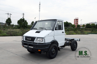 Chasis todoterreno pequeño Iveco 4 × 4 de cabeza larga_NJ2045 Conversión de chasis de camión de una hilera de cuatro unidades_Camiones especiales de exportación 4WD