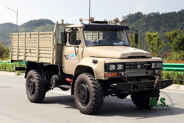 Vehículo especial todoterreno de cabeza larga AWD 4*4 4WD Dongfeng Camión con cabina puntiaguda 240 Vehículo especial de exportación personalizado