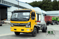 4*2 Dongfeng Chasis de camioneta ligera_10T Camión diésel pequeño de 140 HP para exportación_Micro camión personalizado de conversión con volante a la izquierda/derecha