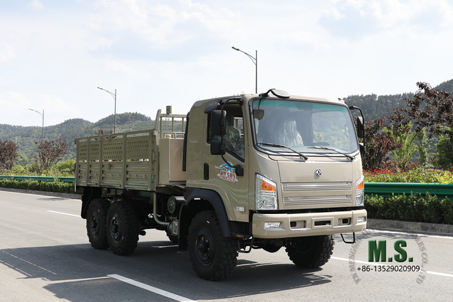 Camioneta ligera todoterreno Camel Grey EQ2082 6WD - Dongfeng Camión diésel 6X6 de cabeza plana de 190 HP Vehículo especial de exportación