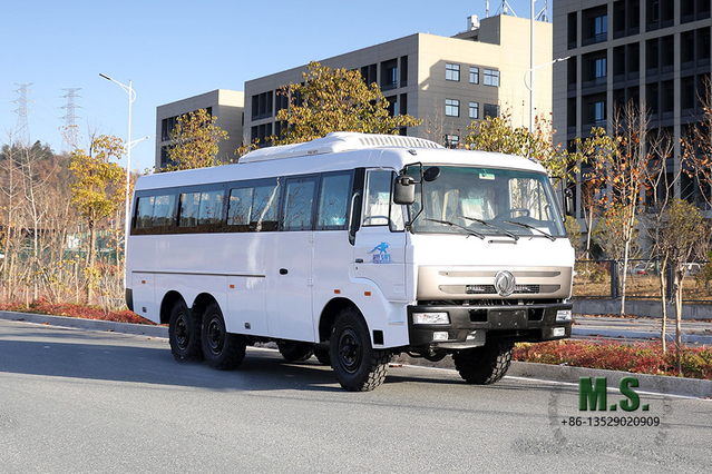 Dongfeng Autobús todoterreno con tracción en seis ruedas 190 hp 6*6 Autobús manual de seis velocidades_Dongfeng Fabricante de conversión de autobús Exportación de vehículo especial