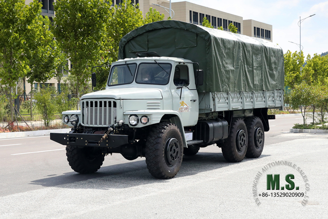 Dongfeng Camión todoterreno EQ2100 de seis unidades_Camión de cabeza puntiaguda de una hilera con postes de lona_Vehículo especial de exportación de vehículos 6×6