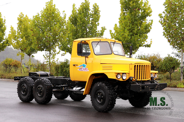 Dongfeng Chasis 6WD EQ2082 Chasis de camión con doble acristalamiento_6 * 6 Tip 140 Chasis de transporte todoterreno_ Chasis de vehículo militar con tracción en seis ruedas