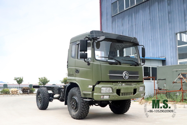 Dongfeng Chasis de camión especial todoterreno 4*4_Modificación de chasis de vehículo especial de cabeza plana 16T y medio_Personalización de chasis de exportación 4WD