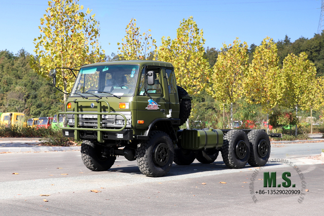 Dongfeng EQ2102 Chasis de seis unidades_6 × 6 153 Chasis todoterreno con cabina de una hilera y media_Chasis de camión especial de exportación