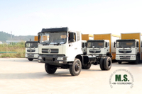 Dongfeng Chasis volquete 4WD_Conversión de chasis volquete todoterreno con cabina 4*4_Chasis de camión especial de exportación de cuatro unidades de 260 HP