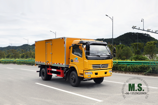 Camión de caja pequeña 4 × 2_Micro camión ligero de 160 hp _ Dongfeng Vehículo especial de exportación de furgoneta personalizada con volante a la izquierda/derecha