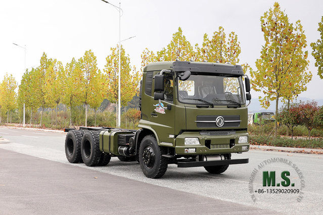 Dongfeng Chasis todoterreno 6x4_Chasis de camión y medio Flathead_Dongfeng Vehículo de transporte Chasis Exportación Vehículo especial