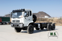 Dongfeng Chasis de camión 6*6_Chasis de camión todoterreno Mountain Forest de cabeza plana 260HP_Chasis de vehículo especial de exportación con caja de carga de 5,5 M