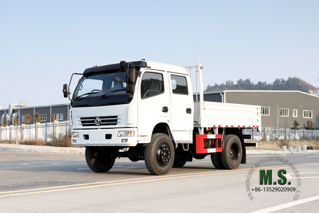 Dongfeng Camión de cuatro unidades_4*4 Camioneta ligera con cabina de doble fila Van de conversión personalizada_Camión todoterreno AWD Exportación de vehículos especiales Fabricante