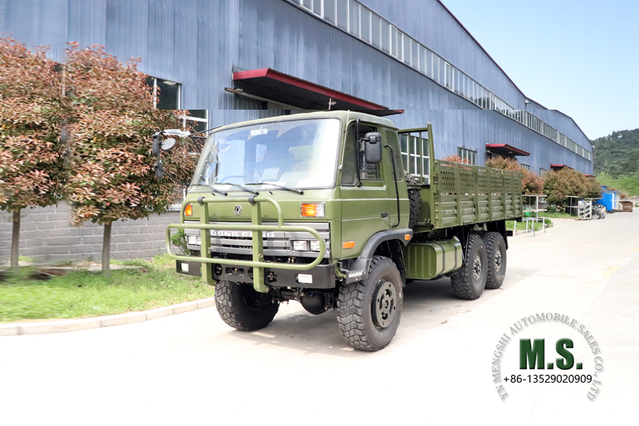 190Hp 10.8Tons de GVW 6x6 Camión de carga todoterreno_ Dongfeng Camiones militares Motor Cummins Chasis engrosado duradero Para todo clima Todo terreno_Precio de fábrica directo del fabricante