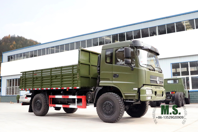 Camión volquete de servicio pesado 4×4_210HP 4WD Dongfeng Camión volquete todoterreno _9T Vehículo de transporte minero y de sitio