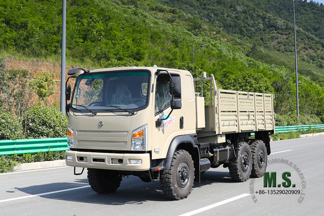 Camioneta ligera todoterreno Camel Grey EQ2082 6WD - Dongfeng Camión diésel 6X6 de cabeza plana de 190 HP Vehículo especial de exportación