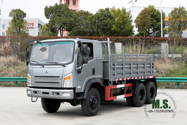 6*6 Dongfeng Vehículo Camioneta ligera_2.5T EQ2082 Camión de cabeza plana mejorado_ Camión pequeño 6WD Vehículo especial de exportación de neumáticos para carretera