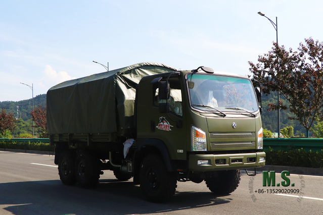 Camión todoterreno 6×6 Dongfeng Flathead con tracción total_Bobcat 2.5T Diesel Personnel Carrier_Dongfeng Vehículo de transporte por carretera 6*6