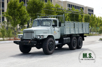 190Hp Dongfeng EQ2100 Camión todoterreno de seis unidades_Camión de cabeza puntiaguda de una hilera con postes de lona Camión de carga en venta_Vehículo 6 × 6 de exportación Vehículo para fines especiales