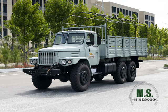 190Hp Dongfeng EQ2100 Camión todoterreno de seis unidades_Camión de cabeza puntiaguda de una hilera con postes de lona Camión de carga en venta_Vehículo 6 × 6 de exportación Vehículo para fines especiales