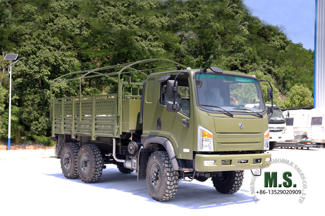 Camión todoterreno con tracción total 6*6 Dongfeng_EQ2082 Camión Bobcat Flathead _Vehículo de transporte por carretera 6×6 a la venta