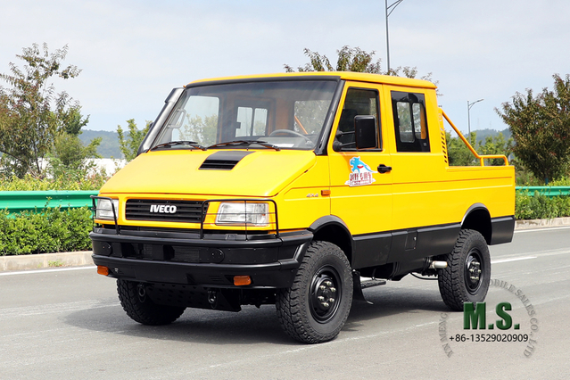 Minivan Iveco 4WD con cabina de doble hilera _Mini camión todoterreno pequeño 3T de 6 plazas_Modelo de conversión clásico Iveco 2045