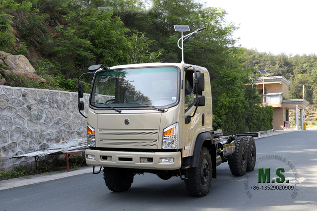 6*6 Dongfeng Chasis de camión todoterreno _2082 Chasis de camión todoterreno de cabeza plana de 190 HP Chasis especial de exportación