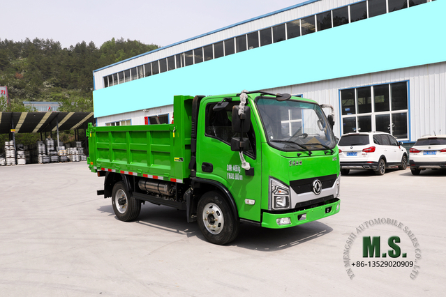 Dongfeng Camión volquete pequeño Yunlong 4*2_Dongfeng Camión minero EQ3040GP6_ Fabricante de vehículos volquete ligeros de exportación Euro 6 5T