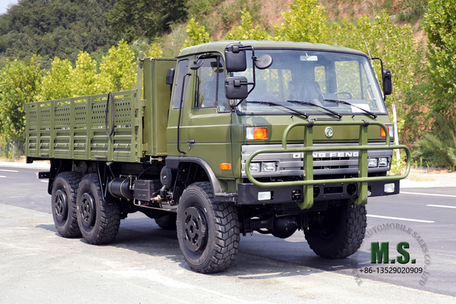 EQ2102 Dongfeng Camión todoterreno de doble hilera 6WD_Vehículo especial de exportación de vehículo todoterreno diésel con cabezal plano de 3,5 toneladas