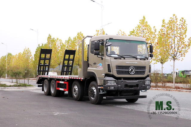 Dongfeng Camión de plataforma 30T_Dongfeng Vehículo de carga de plataforma 8X4_Vehículo especial de exportación de camión de 10 m