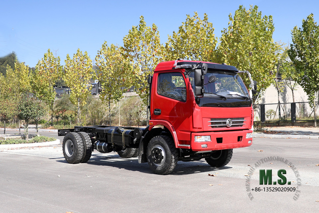Chasis de camión pequeño 4 × 2 izquierdo/derecho de 160 HP_Fabricante de conversión de chasis de micro camión_ Dongfeng Exportación de chasis de camión ligero especial