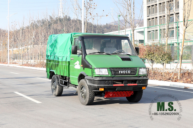 Camión todoterreno IVECO con tracción en las cuatro ruedas 4*4, microcamión ligero de cabeza corta de una sola fila, vehículo de exportación para fines especiales
