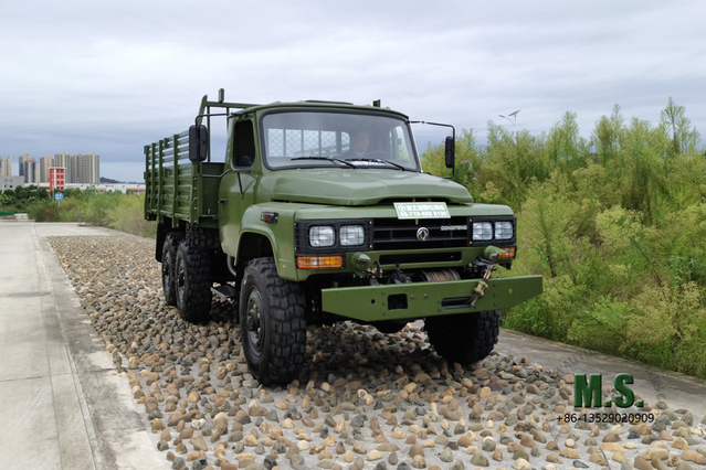 Camión EQ2082E6D 6WD_Dongfeng Camión todoterreno de una hilera de 140 puntas_6×6 Dongfeng Vehículo especial de exportación de camión personalizado