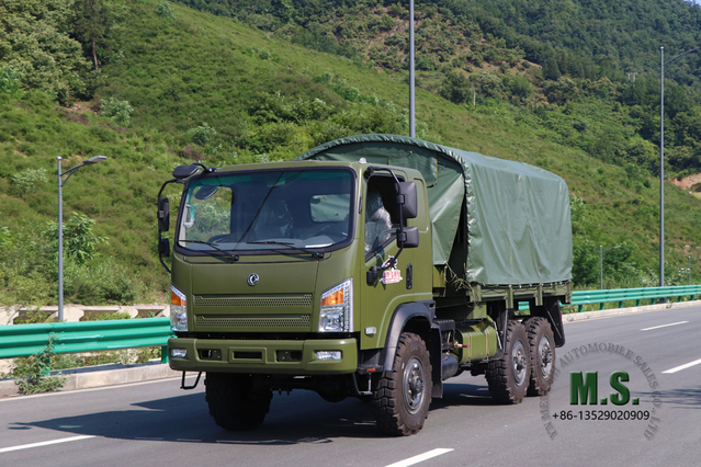 Camión todoterreno 6×6 Dongfeng Flathead con tracción total_Bobcat 2.5T Diesel Personnel Carrier_Dongfeng Vehículo de transporte por carretera 6*6