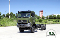 Dongfeng Chasis de servicio pesado todoterreno 6x6_ 340HP Tracción en seis ruedas Camión de carga de larga distancia Conversión de chasis Fabricante Exportación Chasis de vehículos para fines especiales