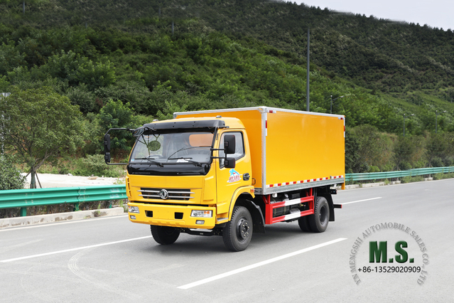 Camión de caja pequeña 4 × 2_Micro camión ligero de 160 hp _ Dongfeng Vehículo especial de exportación de furgoneta personalizada con volante a la izquierda/derecha