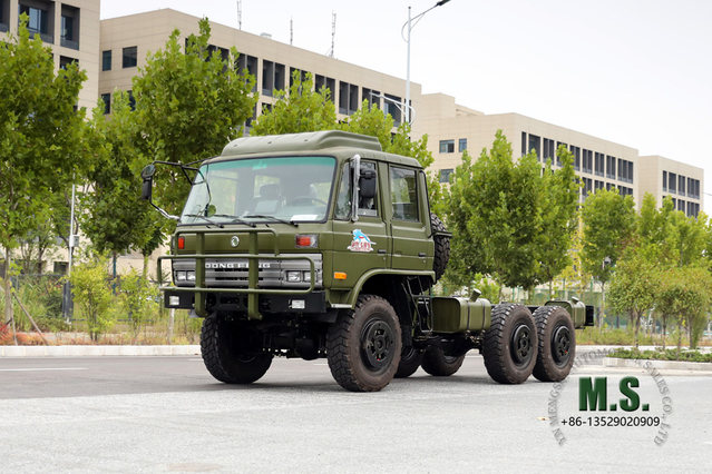 Dongfeng Modificación de chasis todoterreno 6WD de doble fila 2102N_6 * 6 Camiones todoterreno de cabeza plana de doble fila 153 para la venta y exportación_6 × 62102N Vehículo especial