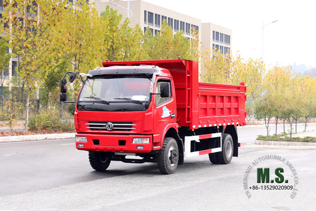 Dongfeng Camión todoterreno 4×2_Camión ligero 5T con cabina de fila única y cabeza plana en venta_Exportación Fabricante de vehículos especiales