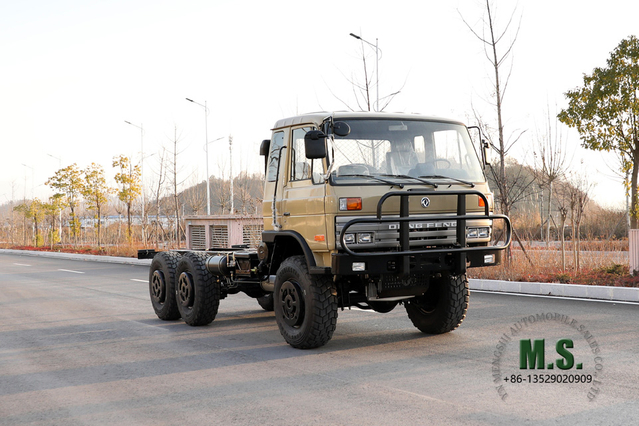 Dongfeng Camión todoterreno 6*6_ EQ2102 153 Flathead Row a Half Cab Diesel Vehicle Conversion Fabricante Truck_Six Wheel Drive Transporte Camión Exportación Vehículo especial