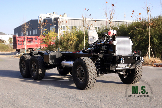 300HP 15 toneladas de GVW Chasis de camión autobús sin cabina_Motor Cummins Chasis blindado Chasis de camión Personalización profunda_Precio de fábrica directo del fabricante