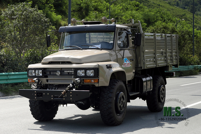 Vehículo especial todoterreno de cabeza larga AWD 4*4 4WD Dongfeng Camión con cabina puntiaguda 240 Vehículo especial de exportación personalizado