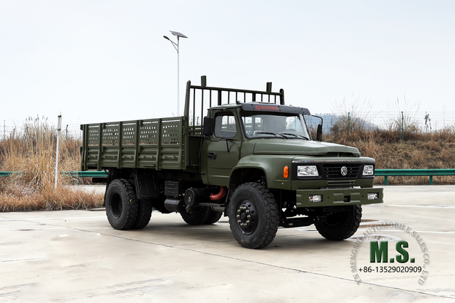 Camión todoterreno 4X2_Dongfeng Camión de transporte con cabina de una hilera de vidrio puntiagudo de una sola pieza_Vehículo de exportación para fines especiales