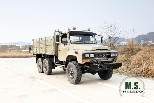 EQ2082 Dongfeng Camión todoterreno 6*6_Camión de carga con cabina de una hilera y cabeza larga con tracción en seis ruedas_Conversión Fabricante Exportación Vehículo para fines especiales