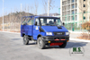 Camión todoterreno IVECO con tracción en las cuatro ruedas azul_4 * 4 Microcamión ligero de una hilera de cabeza corta_Vehículo de exportación para fines especiales
