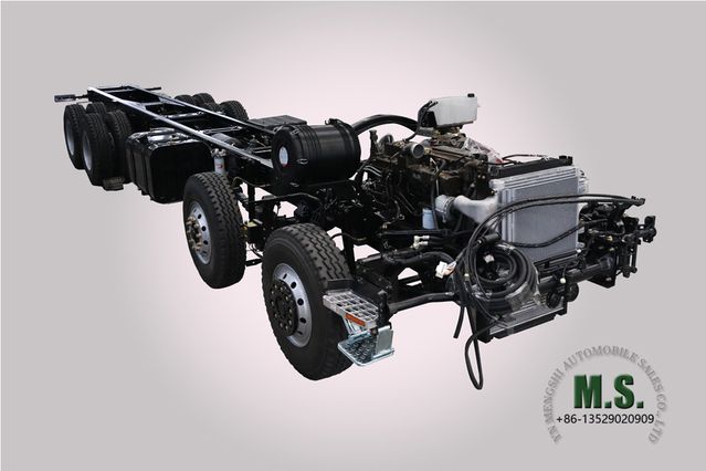 Dongfeng 8*4 Tipo Tres Chasis_420 hp Conversión de chasis de camión de carga Fabricante_Exportación de chasis de vehículo para fines especiales