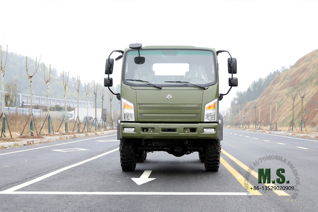 Chasis de camión todoterreno de cabeza plana 2082 de seis unidades _ Chasis de transporte de personal todoterreno semidiésel de dos toneladas Bobcat _ Chasis de transporte por carretera 6*6 mejorado