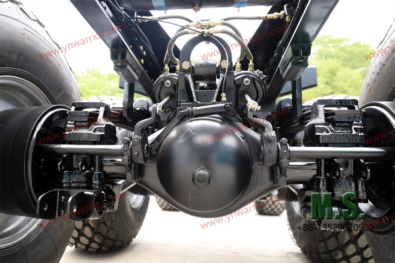 eje de servicio muy pesado Chasis rodante masivo todoterreno 6x6