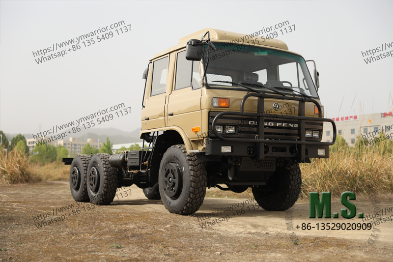 Dongfeng 6x6 Chasis de camión de doble fila fuera de carretera 