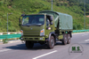 Dongfeng EQ2082 Flathead Army Green con lona_ Dongfeng Exportación de camiones de transporte todoterreno 6*6