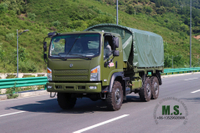 Dongfeng EQ2082 Flathead Army Green con lona_ Dongfeng Exportación de camiones de transporte todoterreno 6*6