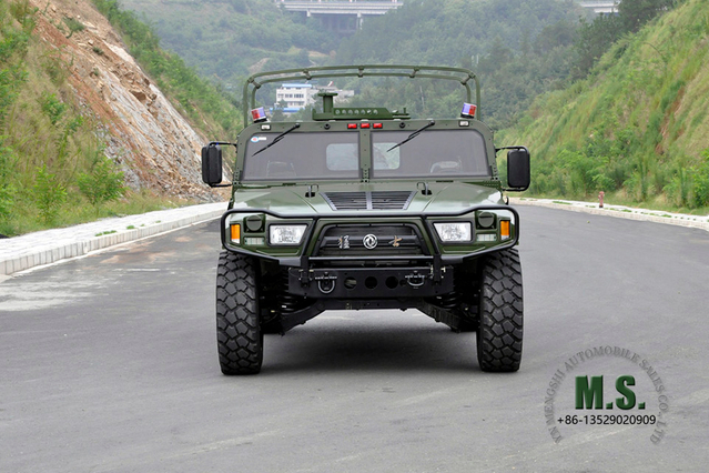 150Hp 5 toneladas de GVW 4x4 Todoterreno Dongfeng M-hero Jeep_Diesel 152hp Cummins Engine Warrior Chasis de calidad militar Vehículo blindado de patrulla de movilidad a prueba de balas_Mengshi Fabricante directo de fábrica