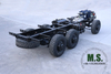 Chasis rodante para autobús de servicio pesado todoterreno 6x6 con masa bruta de 340 caballos de fuerza y ​​25 toneladas_Motor Weichai, Dongfeng, bloqueo del diferencial, CTIS, eje rígido, extremadamente duradero_directo del fabricante