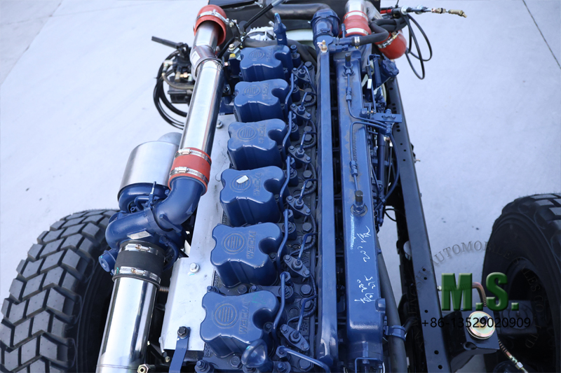 Chasis rodante 6x6 de 340 caballos de fuerza para autob&uacute;s Motor Weichai de 6 cilindros